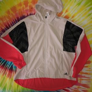 Adidas size XL colorblock windbreaker